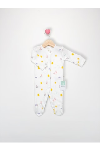 Sezgibaby Künk Kız Bebek Tulum Beyaz