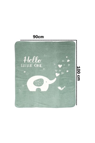 Yumuşak Bebek Çocuk Battaniyesi Mevsimlik 90x100 Cm Sb 885 Yeşil