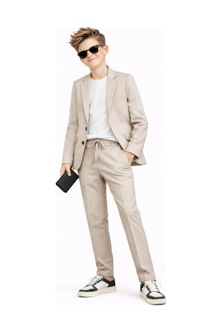 Ahengim Erkek Çocuk Modern Casual Slim Fit Takım Elbise Ak2850 Bej