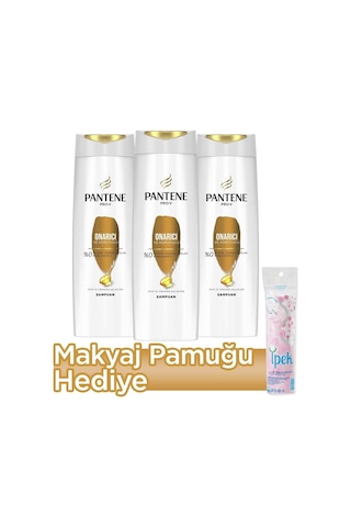 Onarıcı Bakım Şampuan 400 Ml X3 + Makyaj Pamuğu Tüm Saç Tipleri