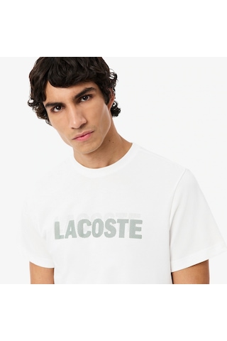 Lacoste Th0217-737 Erkek Tişört Beyaz