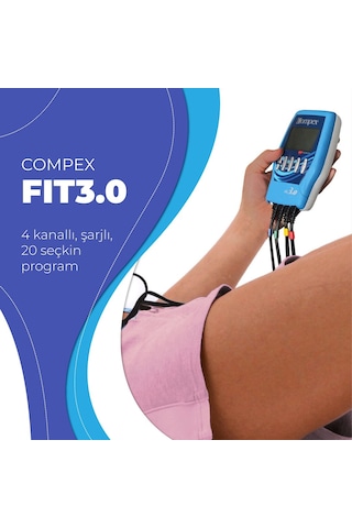 Compex Compex Fit3.0 4kanallı Şarjlı Kas Geliştirme Cihazı