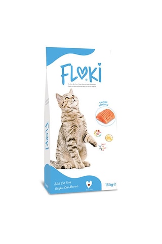 Floki Somonlu Yetişkin Kedi Maması 15 KG