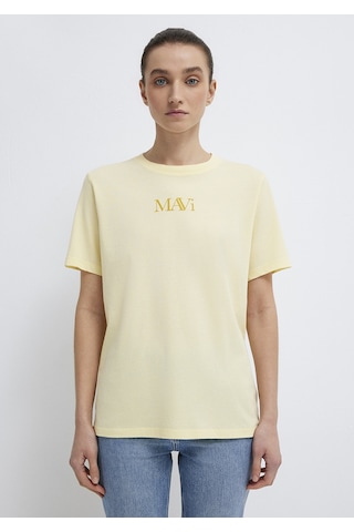 Mavi - Mavi Logo Baskılı Sarı Tişört 1611594-71305 Sarı