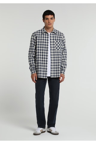 Colin's Colins Regular Fit Shirt Neck Kareli Erkek Lacivert Uzun Kol Gömlek Cl1080596 Q1.v1 Nav
