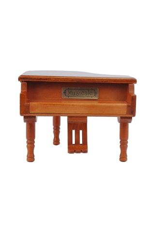 Ulzyvf Ahşap Piyano Kutusu - Rastgele Melodi, Dekoratif Hediye Kutusu