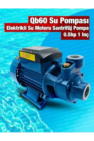 Qb60 Elektrikli Su Motoru 0.5hp 1 Inç Bahçe Pompası Su Pompası 2 Yıl Garaantili Ürün...
