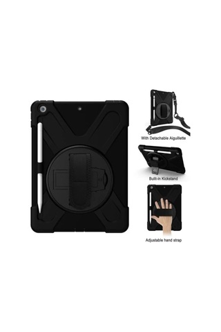 Çanta, Kılıf, Askı Apple İpad Uyumlu Air 11 2024 Kılıf Amazing Tablet Kapak - Siyah Diğer