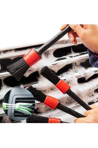 İsgstore Detaylı Temizlik Fırçası 5'li Set Araç Oto Araba Temizlik Fırçası