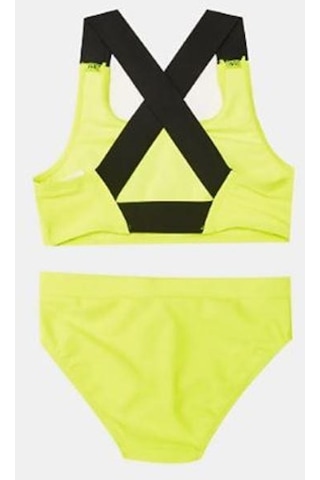 Deep Beach Yazı Baskılı Kız Çocuk Bikini Takım Db200773bt 001