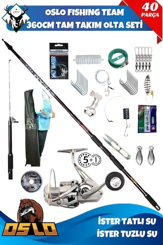 Oslo Fishing Team 360cm Tam Takım Olta Seti