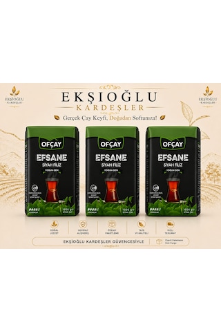 Ofçay Efsane Siyah Filiz Çay 1000 G X 3 Adet 3 Kg Ofçay Efsane Siyah Filiz Çay 1000 G X 3 Adet 3 Kg