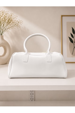 Zeydila Beyaz Minimal Omuz Çantası Şık Ve Modern Tasarım