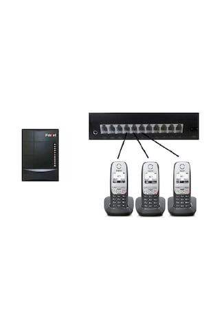 Fortel Z308 3 Harici 3 Dahili PBX Gigaset A415 Kablosuz Telefon Santrali Fortel Z308 3 Harici 3 Dahili PBX Gigaset A415 Kablosuz Telefon Santrali