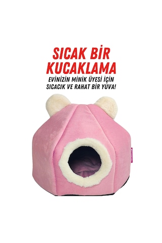 Xpermate Taşınabilir Kedi Evi Kedi Yuvası Kedi Yatağı 45 x 45 CM