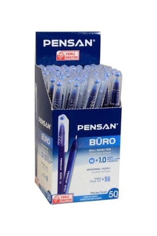 Pensan Tükenmez Kalem Büro 1 Mm 50'li Mavi 2270 Mavi