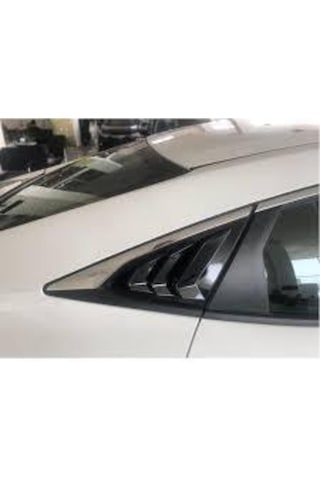 Honda Civic 2012-2015 Kelebek Cam Kaplama Vizörü Piano Black 597