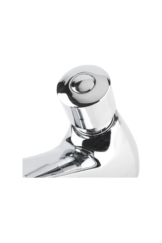 Xindoker Tam Bakır Tek Soğuk Suyu Zaman Gecikmeli Basma Tipi Lavabo Musluğu 4-6 Saniye Otomatik Kapanma, Su Tasarrufu