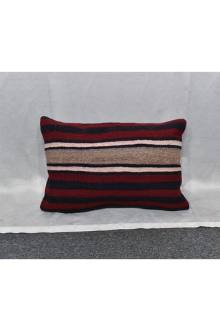 Zehra Abla Halı Yeni El Dokuma Dekoratif Kilim Kırlent Yastık Kılıfı 6699 Çok Renkli