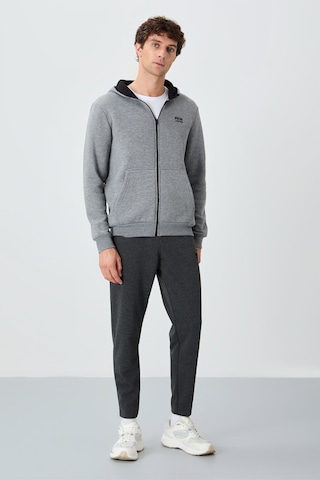 Tommy Life Hector Gri Melanj Şardonlu Erkek Sweatshirt - 88139 GRİ MELANJ