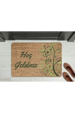 Home Hoşgeldiniz Dekoratif Çok Amaçlı Iç Ve Dış Kapı Paspası Bordo