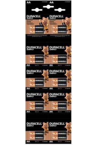 Duracell Aa Kalem Pil 20'li Kartela