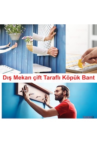 Tesa Dış Mekan Çift Taraflı Köpük Bant Uv Powerbond Çok