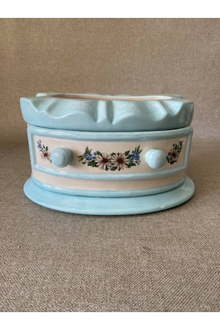 Antika Porselen Mücevher Kutusu 19X13X11Cm