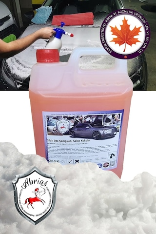 Cilalı Oto Yıkama Şampuanı 5lt Nötr Süper Köpük Bol Köpük