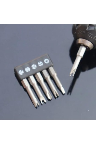 Pazly Y Üçgen Üç U Tornavida Tornavida Tipi Seti Şeklinde Şekilli Özel Noktalı İç Çapraz Bit Aracı Adet 50mm 5 Pm