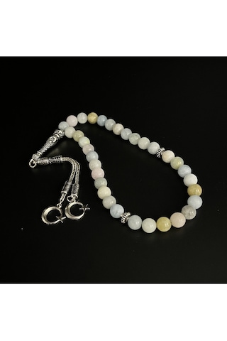 Yıldız Doğal Taş Helkum Helidor-akuamarin-morganit 8mm 33lük Doğal Taş Tesbih