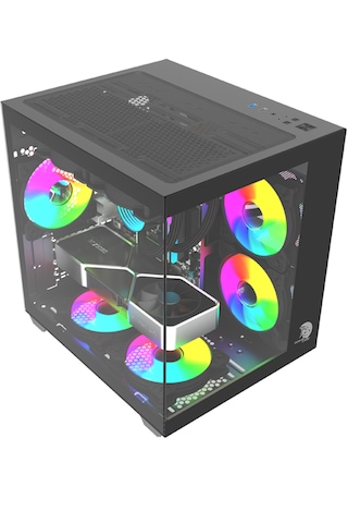Gameline Hıper V1 3x Rgb Fanlı Usb 3.0 Gaming Bilgisayar Kasası Siyah