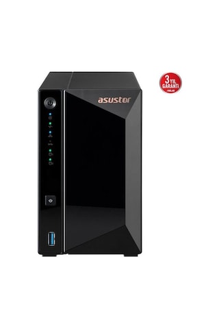 Asustor As3302t V2 Realtek Qc 2 Gb Ram- 2-diskli Nas Server Disksiz
