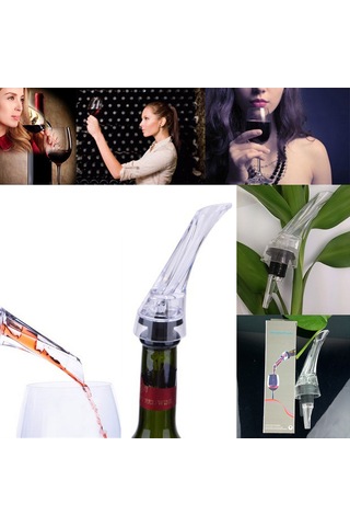 Kosona Hızlı Şarap Havalandırıcı - 0.1 Saniye Hızlı Canlandırma, Damgasız Döküm, Bernoulli Prensibi, Fda Onaylı Malzeme Taban Olmadan