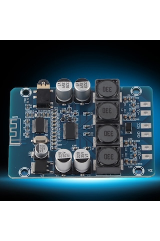Fosenze Tpa3118 Dijital Bluetooth Güç Amfi Kartı 2x30w, 3.5mm Aux Girişi, 4-8ohm Hoparlör Uyumlu, 8-26v Dc