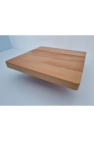 Bintaşmobilya Kayın Kütük Cafe Masa Üstü Tablası 60X60.Cm