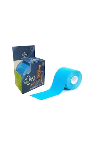 Raj Kinesio Tape  Sporcu Bandı Mavi 5 M x 5 CM