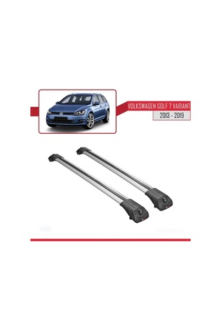 Volkswagen Golf 7 Varıant 2013-2019 Arası İle Uyumlu Ace-1 Ara Atkı Tavan Barı Gri