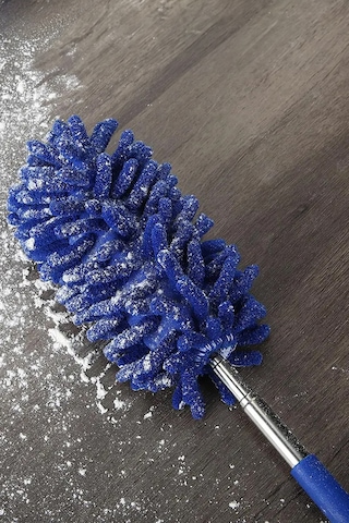 Thentech Mikrofiber Toz Alma Temizlik Sopası Mikrofiber Saçaklı Uzayabilen Sopalı Temizlik Bezi Fırçası