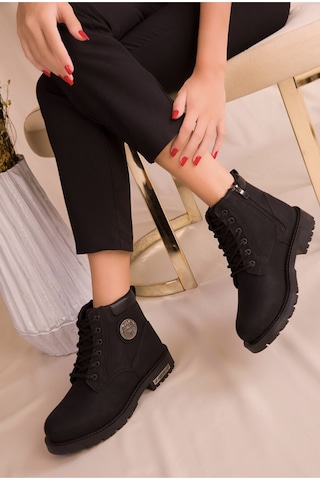 Konfores 1386 Unisex Anatomik Tabanlı Spor Bot - Nkt01386-siyah-3 Siyah