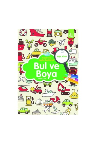 3-6 Yaşa Uygun Bul Ve Boya Seti - 4 Kitap