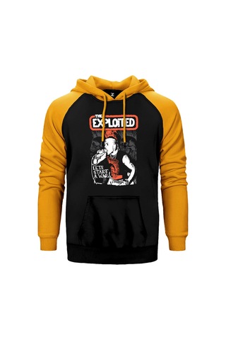 The Exploited On Stage Kırmızı Renk Reglan Kol Sweatshirt / Hoodie