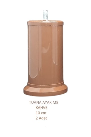 Tuana Ayak 10 cm M8 Cıvatalı Kahve (2 Adet)