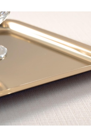 English Home Shiny Metal Sunum Tepsisi Gold Diğer
