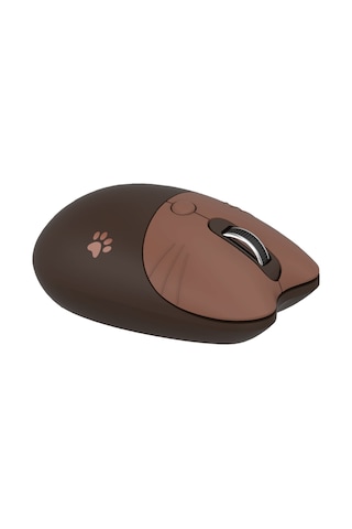 Shineyee Mofii M3 Kablosuz Mouse 2.4g - Ergonomik Tasarım, 3 Seviye Dpı Ayarlı, Düşük Gürültü, Otomatik Uyku Modu, Her İki El İçin Uygun Kahve Rengi