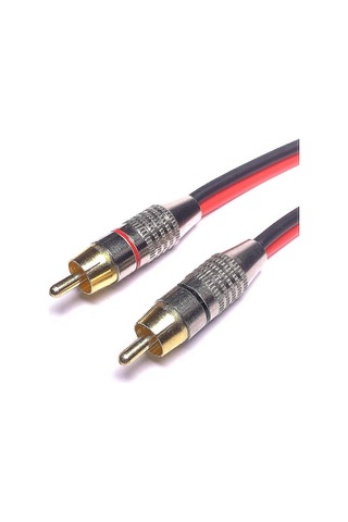 Hoparlör Kabloları Rca Konnektörlerine Adaptör, 2 Kanallı 30 Cm