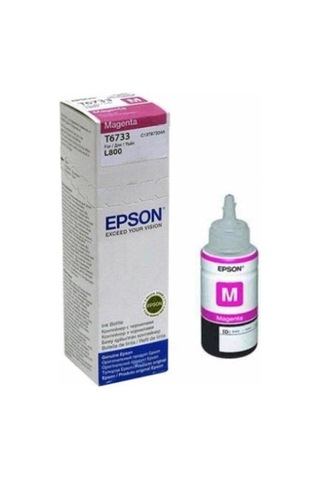 Epson Magenta T6733 Magenta İnkjet Mürekkep Kartuşu Cihaz Boyası Renkli Baskı Ofis Malzemesi
