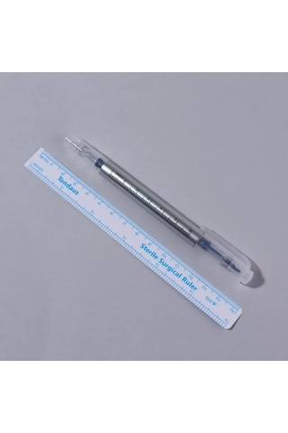 Qf Deri İşaretleme Seti: Keçeli Kalem Ve Cetvel 258329725 Siyah