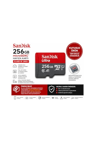 Sandisk 256gb Micro Sdxc Hafıza Kartı Class 10 Uhs-ı 100mb/s Sandisk 256gb Micro Sdxc Hafıza Kartı Class 10 Uhs-ı 100mb/s