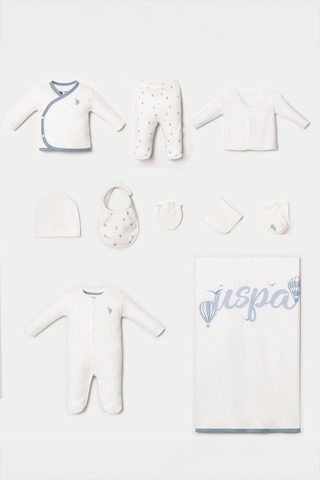 U.s. Polo Assn. Erkek Bebek Beyaz Hastane Çıkışı 10 Lu Set 5274-49923 Beyaz
